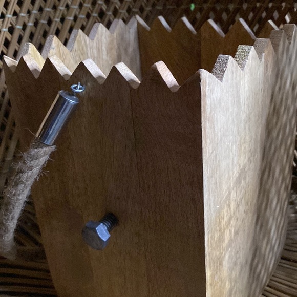 Creepy and Cute Solid Wood Frankenstein’s Monster Rope Handled Kooky Luminary 🎃 - Picture 7 of 16